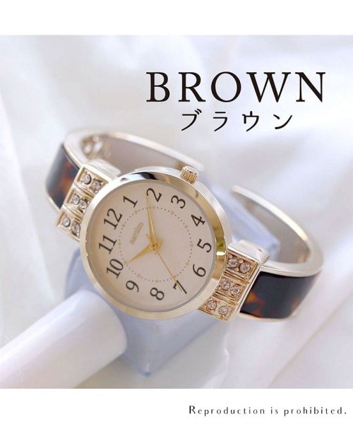 nattito(ナティート)/【メーカー直営店】腕時計 レディース バングル クラリス フィールドワーク ASS149/ブラウン