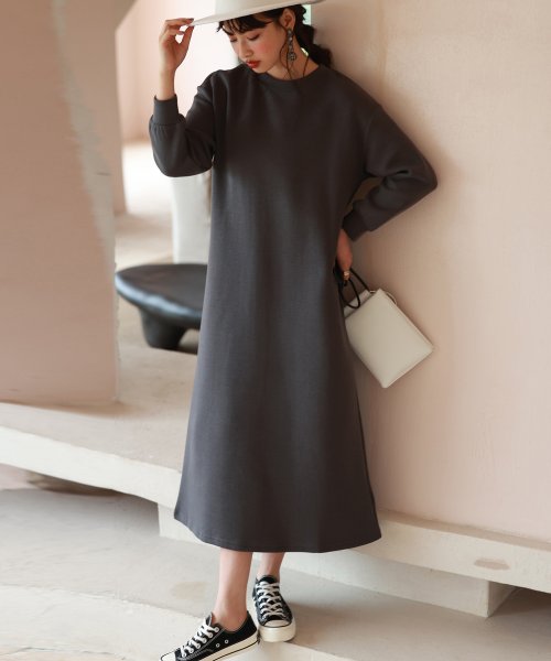 セール セゾン ド パピヨン Saison De Papillon オーバーサイズトレーナーワンピース Magaseek