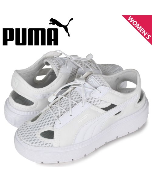 Puma プーマ スニーカー サンダル レディース 厚底 プラットフォーム トレース ライト ミュール Platform Trace Light Mule ホワ プーマ Puma Magaseek