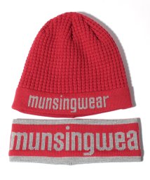 Munsingwear(マンシングウェア)/【ENVOY】イヤーウォーマー付きニットワッチ【アウトレット】/レッド