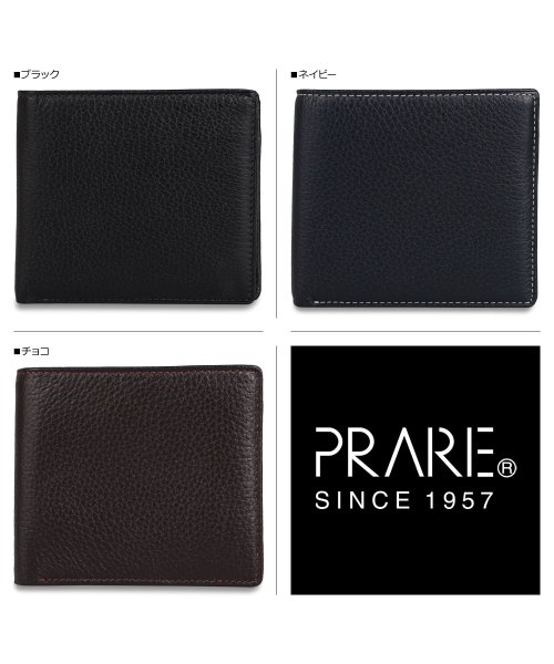 PRAIRIE(プレリー)/プレリー PRAIRIE 二つ折り財布 メンズ 本革 イタリアンディア ITALIANDEERSKIN ブラック ネイビー ブラウン 黒 NP17112/その他