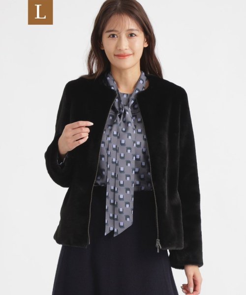 L フェイクファーノーカラーショートコート レディースファッション 阪急百貨店公式通販 Hankyu Fashion L フェイクファーノーカラーショートコート レディースファッション 阪急百貨店公式通販 Hankyu Fashion