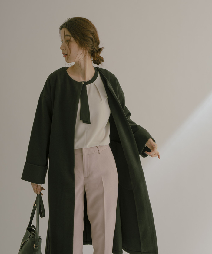 ダブルフェイスノーカラーコート ジャイロ Jayro Magaseek