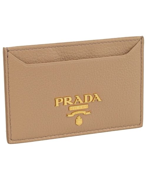 PRADA(プラダ)/【PRADA(プラダ)】PRADA プラダ カードケース パスケース/ライトブラウン
