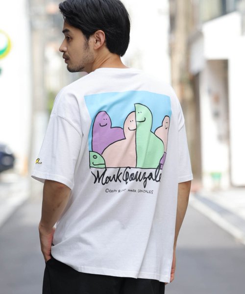 セール Mark Gonzales マーク ゴンザレス アートイラストバックプリントtシャツ Mark Gonzales Mark Gonzales Magaseek