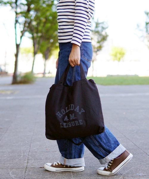 セール バッグ ショルダーバッグ 2way レディース メンズ フロッキープリント キャンバス 帆布 Holiday A M ホリデーエーエム Holiday A M Magaseek