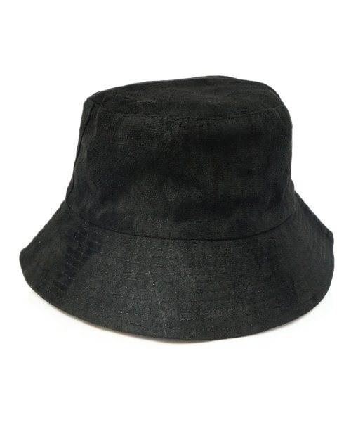 Keys(キーズ)/帽子 バケットハット ハット HAT 無地 カラー リバーシブル フェイクスウェード メンズ レディース/ブラック