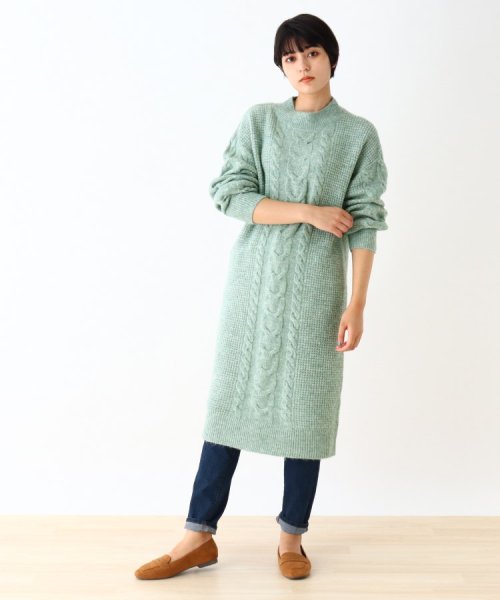 セール ハイネックケーブルニットワンピース シューラルー ドレスキップ Shoo La Rue Dreskip Magaseek