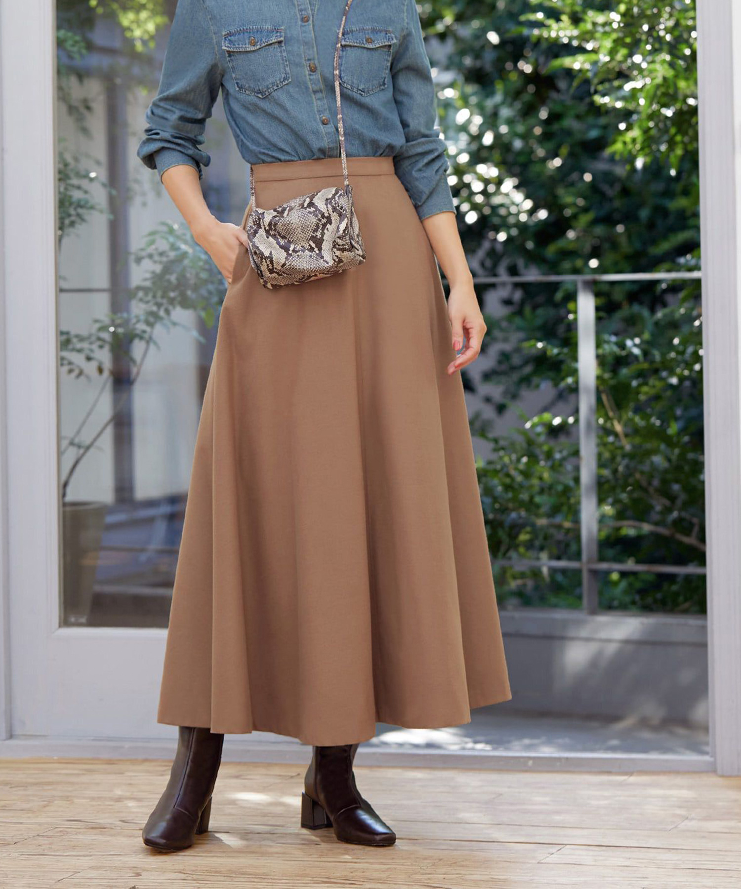 スタイルデリ 日本製 コーデュロイロングスカート サイズ36