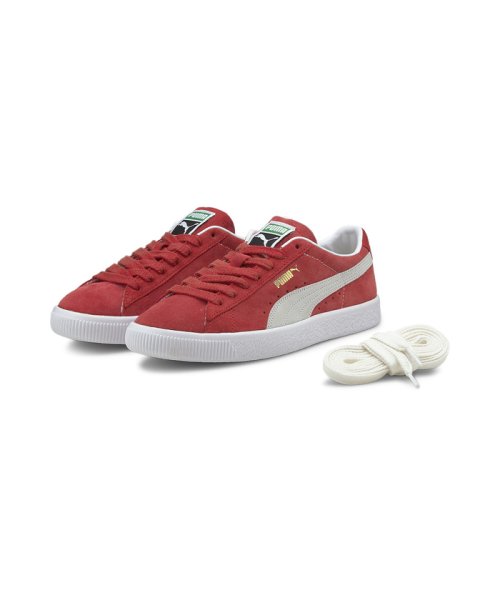 PUMA(プーマ)/ユニセックス スウェード ヴィンテージ スニーカー/HIGHRISKRED-PUMAWHITE