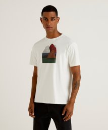 BENETTON (mens)(ベネトン（メンズ）)/アートワークプリント半袖Tシャツ・カットソー/オフホワイト