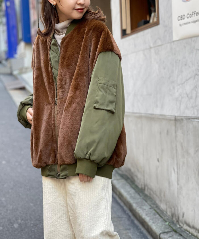 ブラック系 M ファッション通販 スコットクラブ 袖ニット Ma 1 異素材 ブルゾン カーキ ジャンパー ブルゾン レディース ブラック系m 13 3 Hafryat Com
