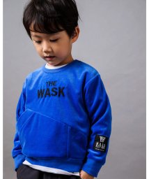WASK(ワスク)/ななめポケット トレーナー + ロゴ Tシャツ セット (100~160cm)/ブルー
