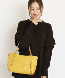 MK MICHEL KLEIN BAG(エムケーミッシェルクランバッグ)/【2WAY】フェイクレザーミニバッグ/イエロー