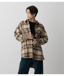 AZUL by moussy/CHECK PATTERN FLANNEL SHIRT/504367855