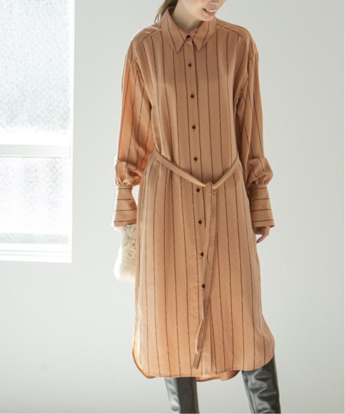 予約 レジメンタルストライプシャツワンピース スピック スパン ノーブル Noble Magaseek