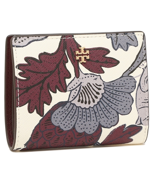 トリーバーチ アウトレット 二つ折り財布 エマーソン 花柄 ホワイト マルチ レディース TORY BURCH 84746 803 トリーバーチ アウトレット 二つ折り財布 エマーソン 花柄 ホワイト マルチ レディース TORY BURCH 84746 803