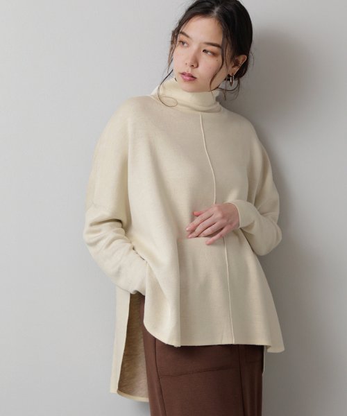 セール リバーシブルwフェイスポンチョ風ニット ブージュルード Bou Jeloud Magaseek