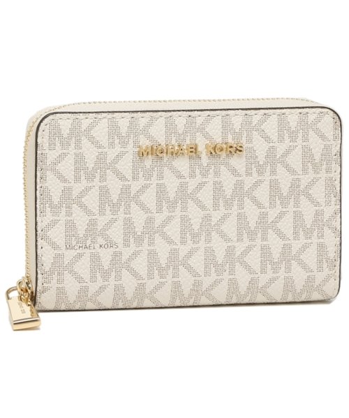 マイケルコース コインケース カードケース レディース Michael Kors 32f9gj6d0b 149 ホワイト ブラウン マイケルコース Michael Michael Kors Magaseek