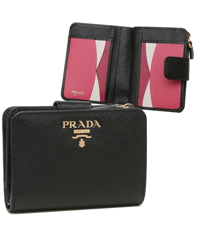 セールプラダ 折財布 レディース PRADA 1ML018 ZLP F061H ブラック(504369185) | プラダ(PRADA)