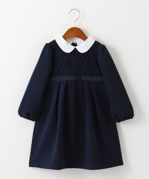 リップル襟付き ワンピース グリーンレーベルリラクシング キッズ Green Label Relaxing Kids Magaseek