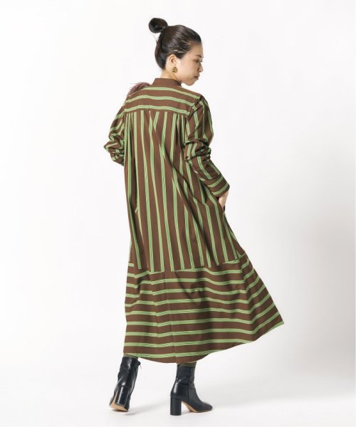 セール Lyria ストライプバンドカラーワンピース ヴェルメイユ パー イエナ Vermeil Par Iena Magaseek