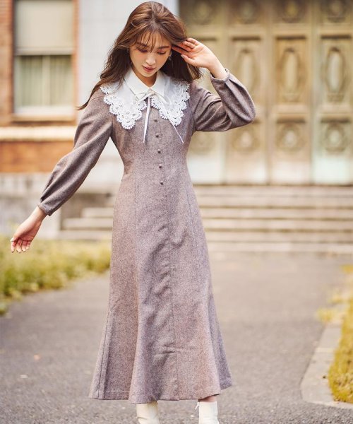 付け襟マーメイドワンピース ウィルセレクション Willselection Magaseek
