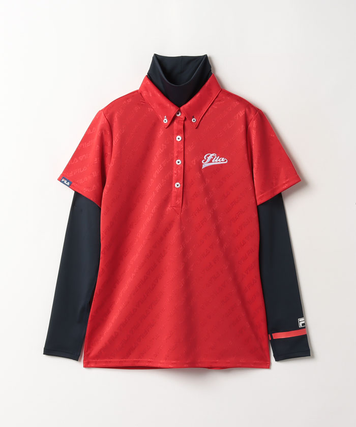 FILA GOLF/フィラゴルフ ゴルフウェア 軽量 チェック ジャガード