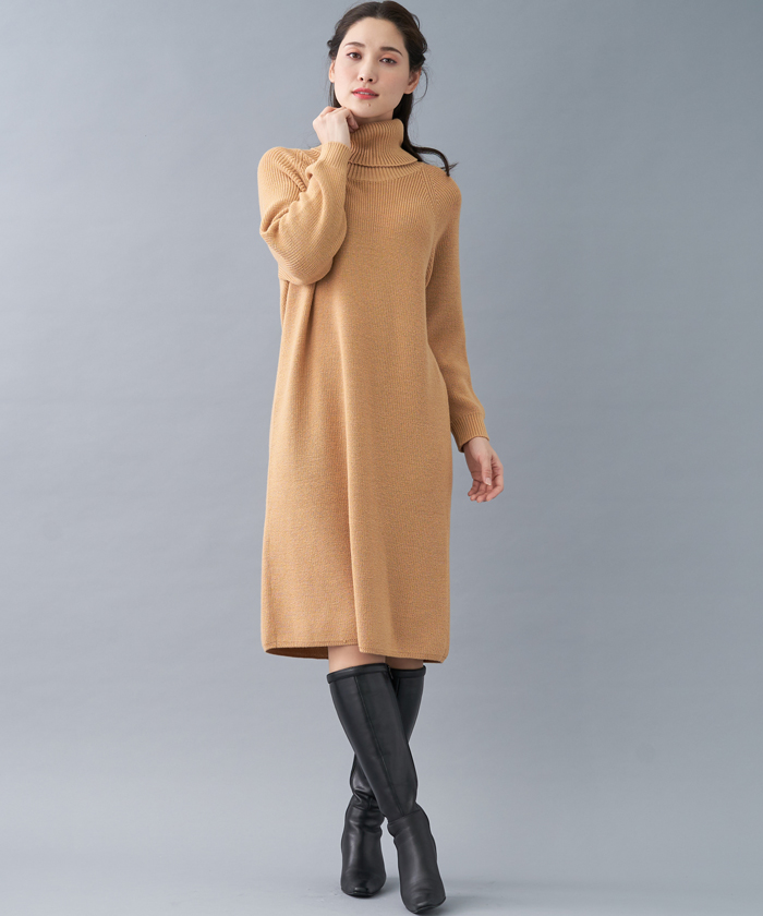 セール ゆったりニットワンピース My Perfect Wardrobe レリアン Leilian Magaseek