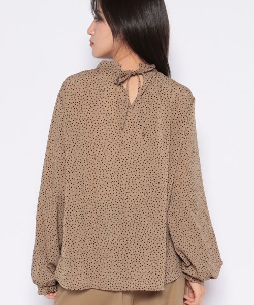 セール Techichi Terrasse プリントスタンドネックブラウス テチチ Te Chichi Magaseek