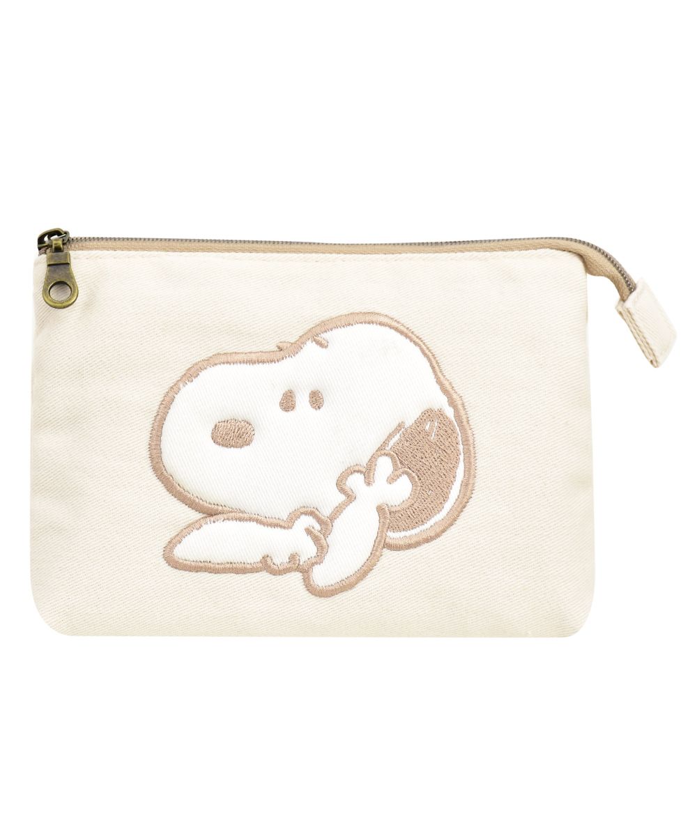 スヌーピー ポーチ 化粧ポーチ コスメポーチ トラベルポーチ 大人向け 綿 チャーリーブラウン 2ルーム 仕分け レディース メンズ 男女兼用 大人 女性 男 ランナー Runner Magaseek