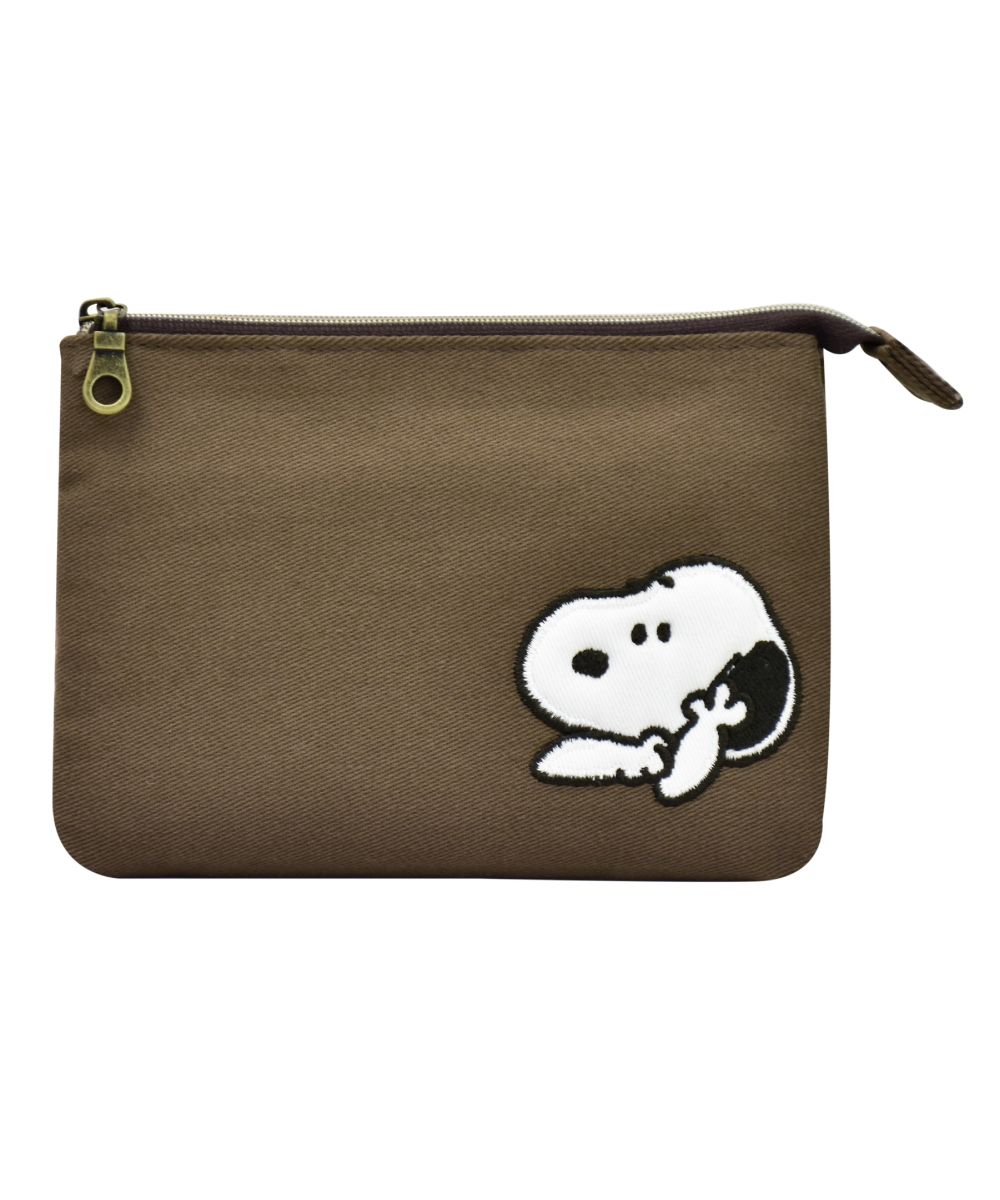 スヌーピー ポーチ 化粧ポーチ コスメポーチ トラベルポーチ 大人向け 綿 チャーリーブラウン 2ルーム 仕分け レディース メンズ 男女兼用 大人 女性 男 ランナー Runner Magaseek