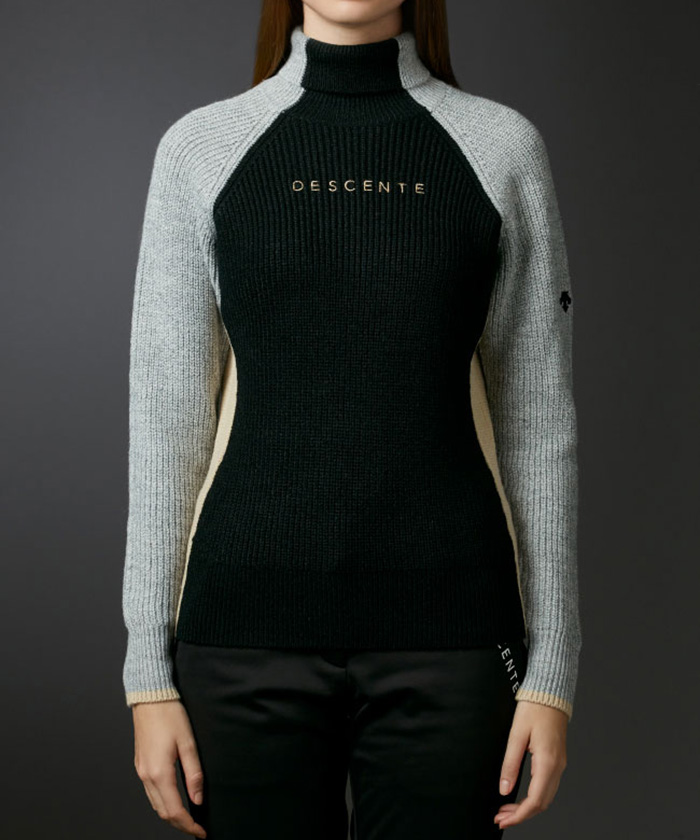 アクリルウールロゴタートルセーター【アウトレット】