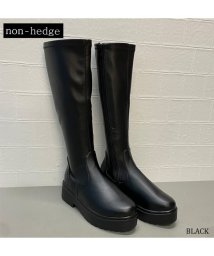 non-hedge(ノンヘッジ)/タンクソールロングブーツ/ブラック