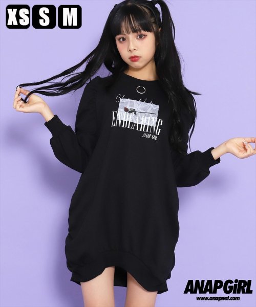 パワーショルダー転写ワンピース アナップガール Anap Girl Magaseek パワーショルダー転写ワンピース アナップガール Anap Girl Magaseek