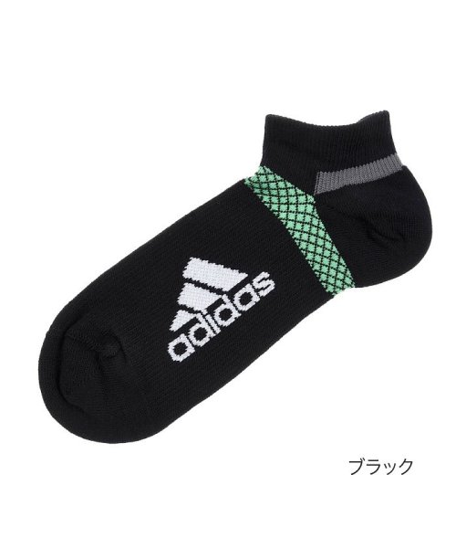 Adidas(アディダス)/福助 公式 靴下 レディース 土踏まずサポート スニーカー丈 ソックス 3234－52j スポーツ /ブラック