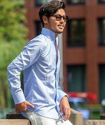 Cavaria 長袖イタリアンカラーシャツ メンズ 長袖 トップス インナー カジュアルシャツ イタリアンカラー 立ち襟 シンプル 細身 タイト コットン サッ キャバリア Cavaria Magaseek