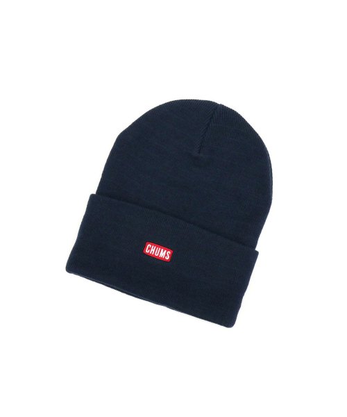 CHUMS(チャムス)/【日本正規品】 CHUMS ニット帽 チャムス Knit Cap CHUMS Logo ニットキャップチャムスロゴ 帽子 軽量 フリーサイズ CH05－1214/ネイビー