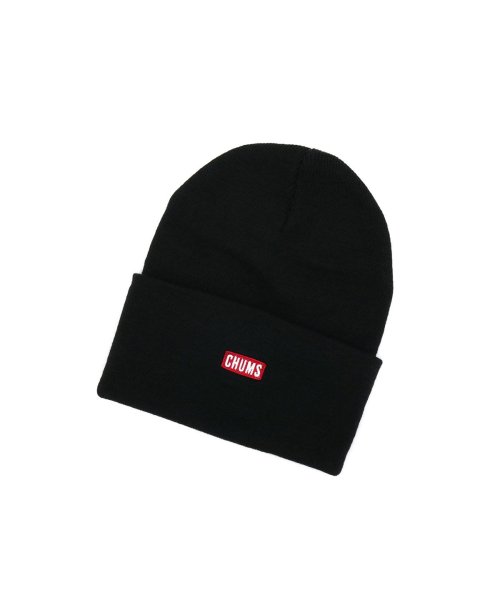 CHUMS(チャムス)/【日本正規品】 CHUMS ニット帽 チャムス Knit Cap CHUMS Logo ニットキャップチャムスロゴ 帽子 軽量 フリーサイズ CH05－1214/ブラック