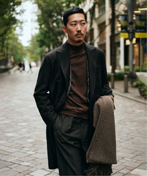 セール Loropiana ダブルブレスト チェスターコート エディフィス Edifice Magaseek