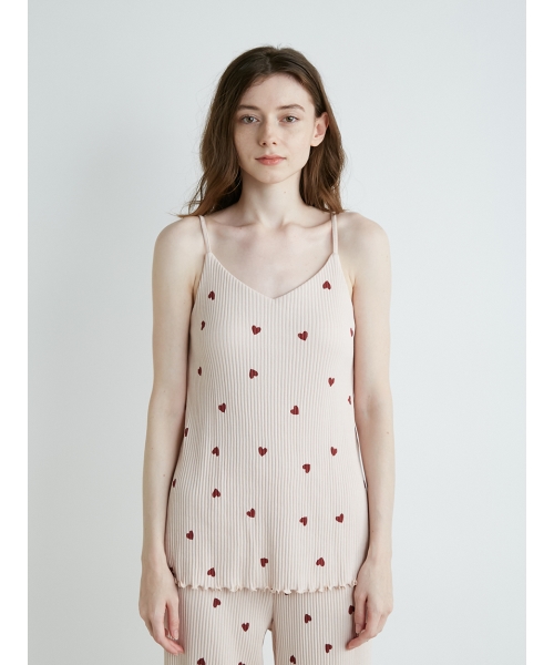 とっておきし福袋 Gelato Pique ジェラートピケ ハート ピンク キャミソールワンピース ルームウェア News Elegantsite Gr