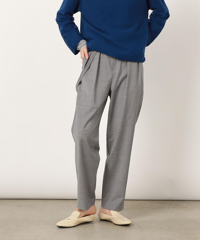 ◇【WEB限定サイズあり】ウォッシャブルウールサスペンダーパンツ