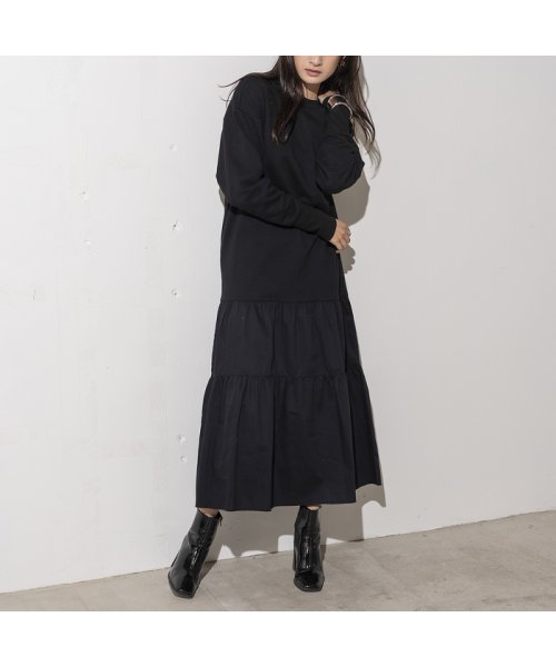 セール Her Euclaid 異素材切替ティアードワンピース Euclaid Euclaid Magaseek セール Her Euclaid 異素材切替ティアードワンピース Euclaid Euclaid Magaseek