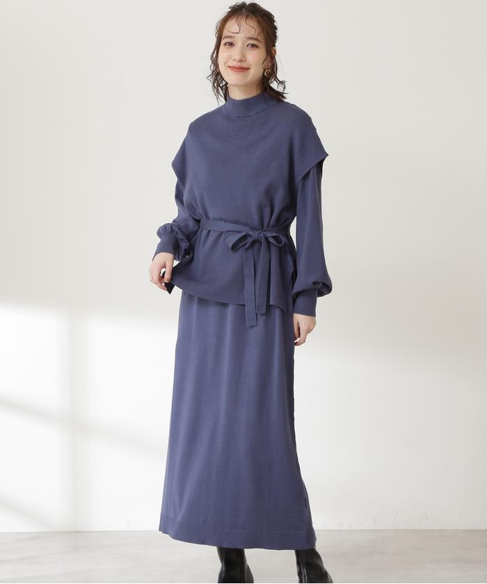 誕生日プレゼント ニットベスト ワンピースセット ワンピース ドレス Myantrade Gov Mm