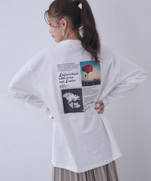 vis-`a-vis/【WEB限定】VAV刺繍バックプリントロングTシャツ/504382306
