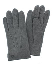 milaschon(ミラ・ショーンテブクロ)/ミラショーン milaschon メンズ 手袋 定番 シンプル 五本指手袋 サイドスリット ワンポイント 紳士 男性用/グレー