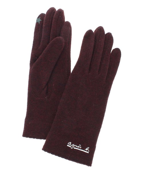 セール アニエスべー Agnes B レディース 手袋 女性用 スマホ対応 五本指 シンプル ベーシック アニエスベー Agnes B Magaseek