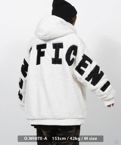 セール ファー ジャケット メンズ パーカー レディース ビッグシルエット アウター オーバーサイズ ブルゾン ジップパーカー フード フーディ 防寒 暖かい 軽い 大 ワンフォークロージング 1111clothing Magaseek