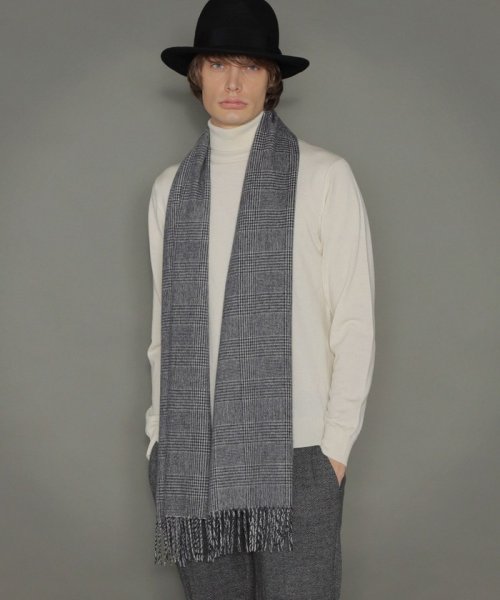 カシミヤグレンチェックマフラー メンズファッション 阪急百貨店公式通販 阪急 Men S Online Store