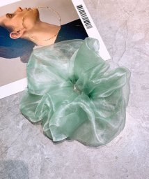 aimoha(aimoha（アイモハ）)/淡色ビッグシュシュヘアゴム 韓国ファッション/グリーン